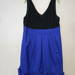 dressbarn Black and Blue Mini Dress